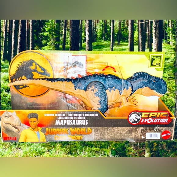 Mattel jurassic Park Black and Tan Reptile Figure - Picture 1 of 9